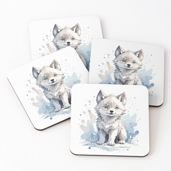 Item preview, snow wolf baby designed and sold by BabyArtWorld.