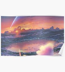 Anime Scenery (Kimi no na wa) Poster