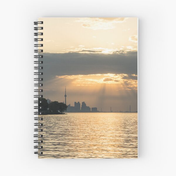 Item preview, Silhouettes and God Rays - Resplendent Sunrise Above Toronto Skyline designed and sold by Georgia Mizuleva.