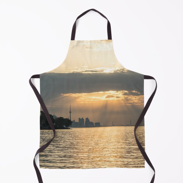 Item preview, Silhouettes and God Rays - Resplendent Sunrise Above Toronto Skyline designed and sold by Georgia Mizuleva.