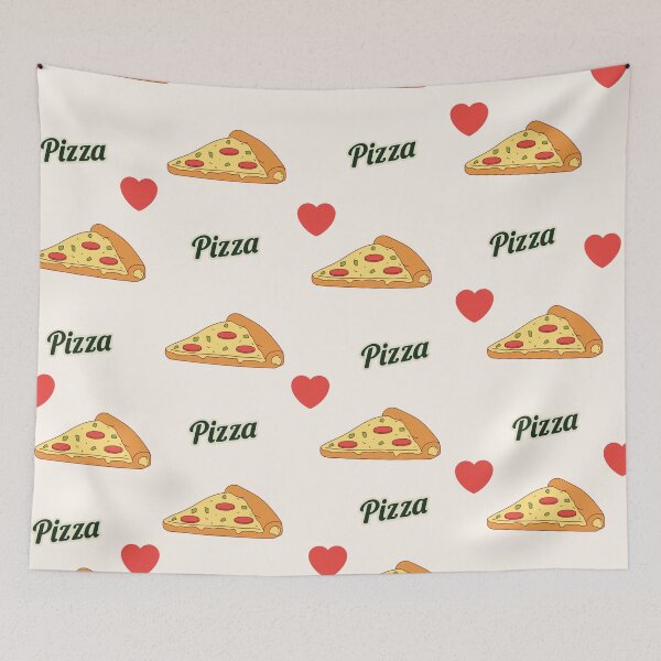 Item preview, Love my pizza pattern designed and sold by tinytwist.