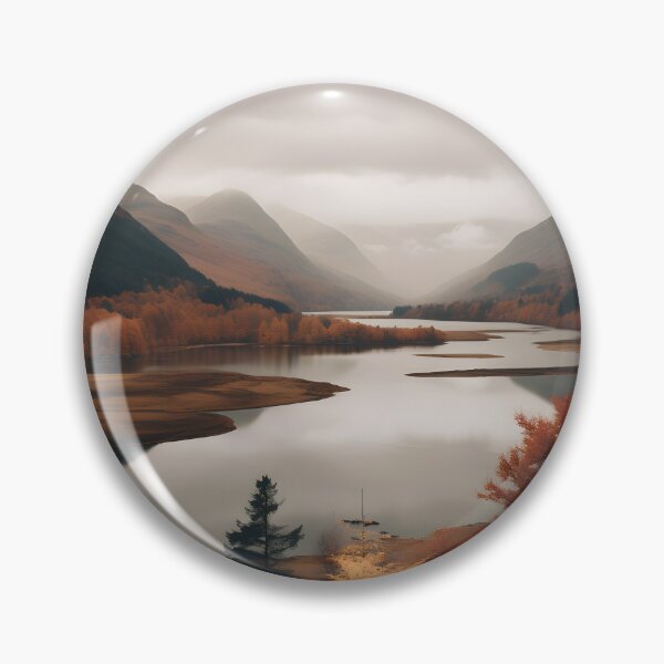 Item preview, a landscape photo of the Scottish Highlands in late fall designed and sold by aiartbay.