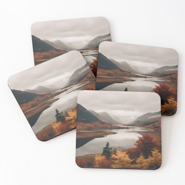 Item preview, a landscape photo of the Scottish Highlands in late fall designed and sold by aiartbay.