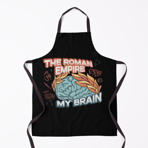 Item preview, How often do you think about the Roman Empire? Ink art with Brain Wrapped By Laurel Wreath. The Roman Empire Occupies My Mind designed and sold by Good-Find.