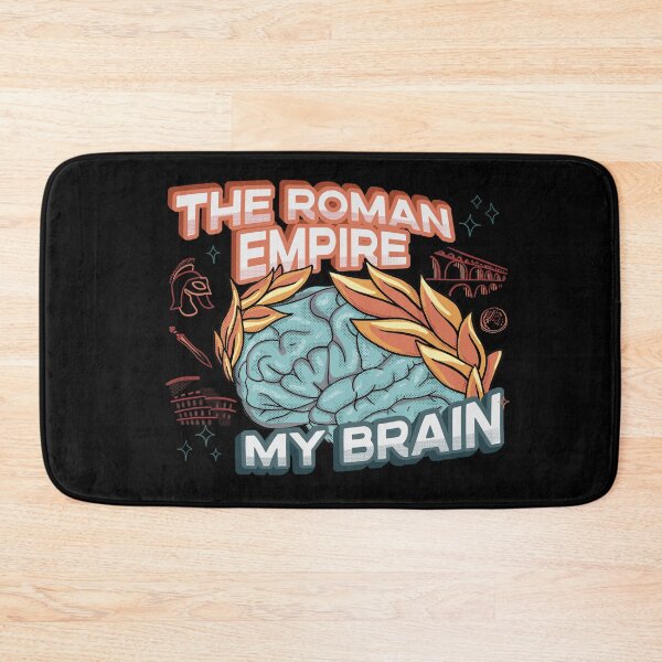 Item preview, How often do you think about the Roman Empire? Ink art with Brain Wrapped By Laurel Wreath. The Roman Empire Occupies My Mind designed and sold by Good-Find.