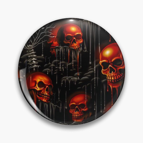 Item preview, Pattern- Red Skulls designed and sold by Stacey Hallock.