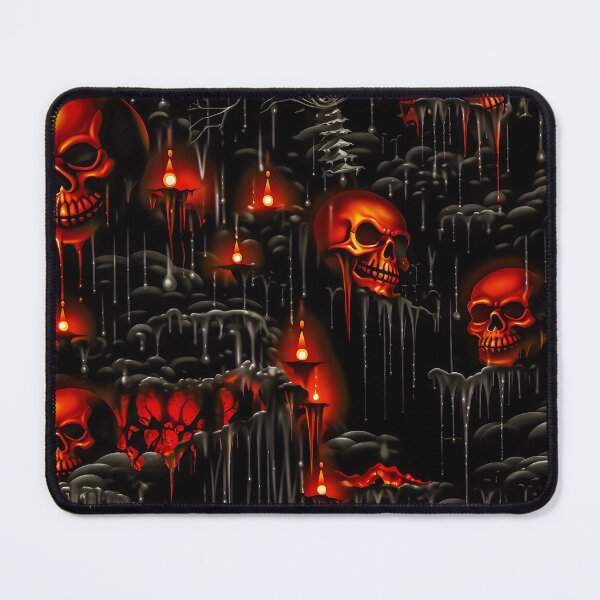 Item preview, Pattern- Red Skulls designed and sold by Stacey Hallock.