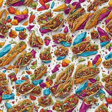Artwork thumbnail, Tacos & Peppers pattern by DJALCHEMY