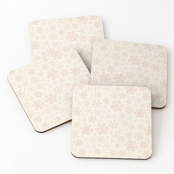 Item preview, beige neutral cream boho christmas snowflakes snow winter wonderland designed and sold by blomastudios.