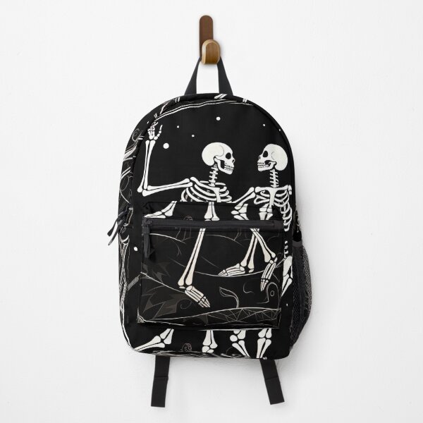Item preview, Halloween, skeletons dancing for the deceased in the cemetery designed and sold by br3wow.