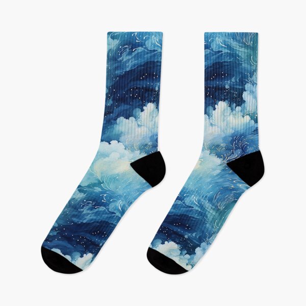 Item preview, Indigonia - Nubes floridas en azul (2/4) designed and sold by sabantha.