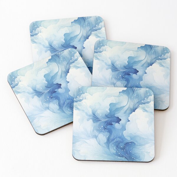 Item preview, Indigonia - Nubes floridas en azul (3/4) designed and sold by sabantha.