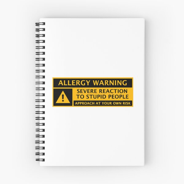 Item preview, Funny car warning Allergy warning severe reaction to stupid people anti tailgating designed and sold by aiyasm-ilawa.
