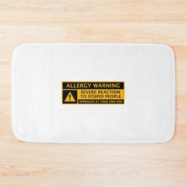 Item preview, Funny car warning Allergy warning severe reaction to stupid people anti tailgating designed and sold by aiyasm-ilawa.