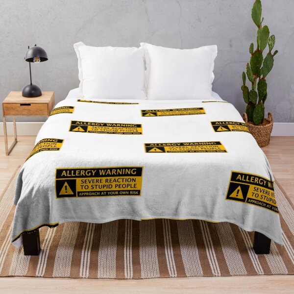 Item preview, Funny car warning Allergy warning severe reaction to stupid people anti tailgating designed and sold by aiyasm-ilawa.