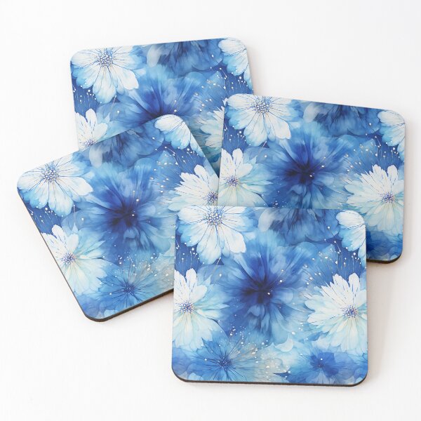 Item preview, Indigonia - Nubes floridas en azul (4/4) designed and sold by sabantha.