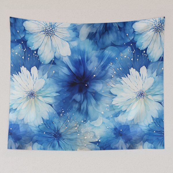 Item preview, Indigonia - Nubes floridas en azul (4/4) designed and sold by sabantha.