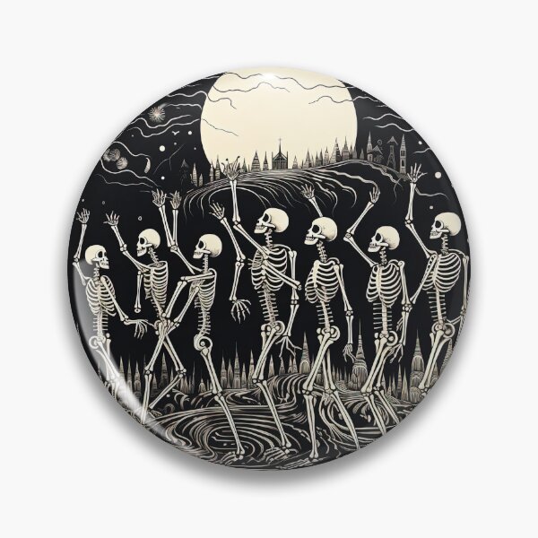 Item preview, Skeletons in procession through the city of the dead designed and sold by br3wow.