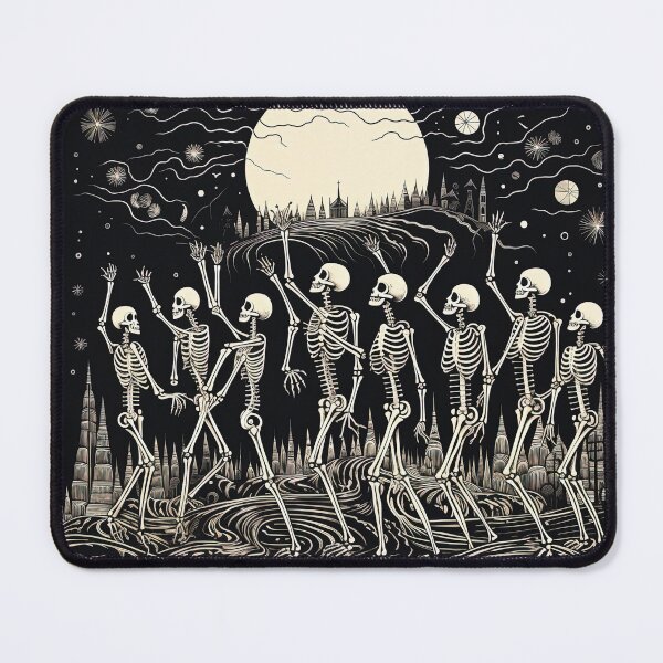Item preview, Skeletons in procession through the city of the dead designed and sold by br3wow.