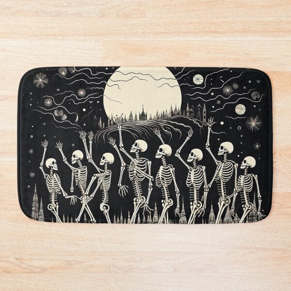 Item preview, Skeletons in procession through the city of the dead designed and sold by br3wow.