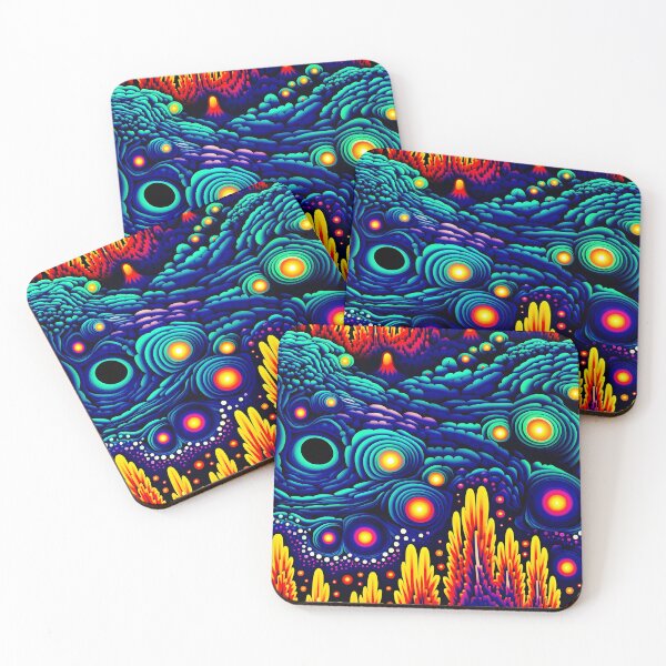 Item preview, Pattern - Psychedelic seascapes  designed and sold by Stacey Hallock.