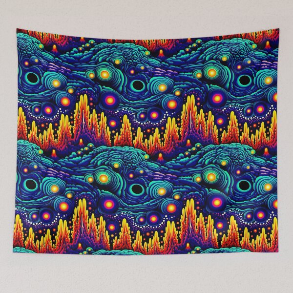 Item preview, Pattern - Psychedelic seascapes  designed and sold by Stacey Hallock.