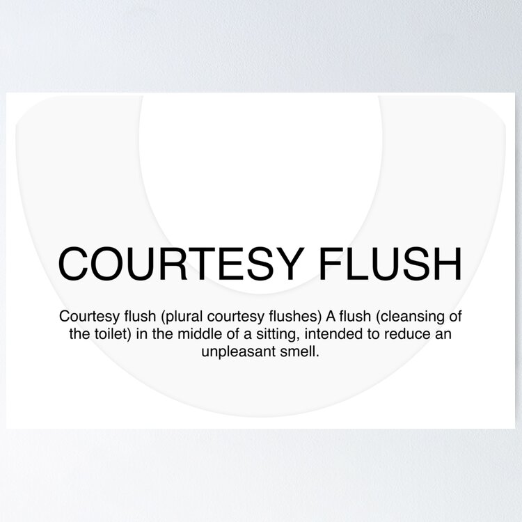 Courtesy Flush 1&quot; Magnet for Sale by antoniosage | Redbubble