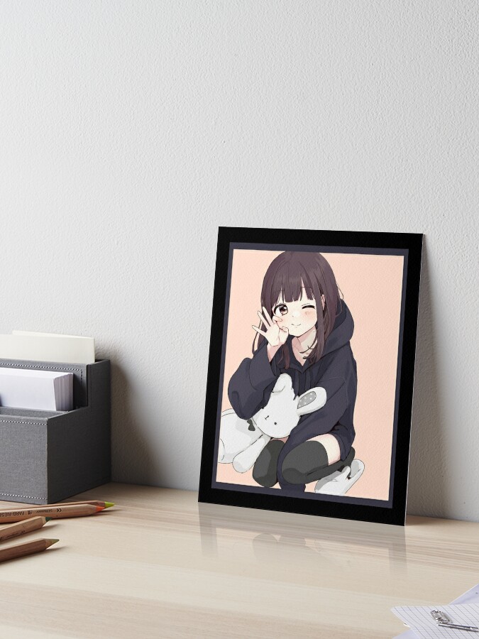 Cute girl menhera kurumi | Art Board Print