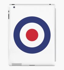 RAF Roundel MOD Target Bullseye Red White & Blue Circle iPad Case/Skin