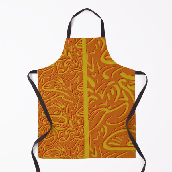 Item preview, Tangerine African print  designed and sold by Art by Alayajay.