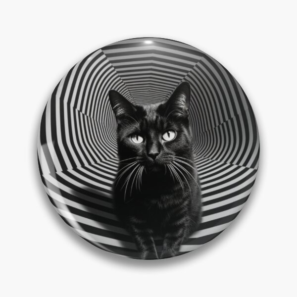 Item preview, Hypnotic Cat Optical Illusion designed and sold by Nicholas Panek.