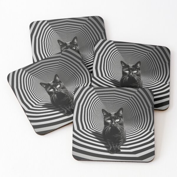 Item preview, Hypnotic Cat Optical Illusion designed and sold by Nicholas Panek.