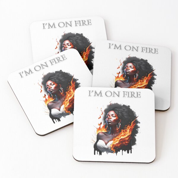 Item preview, I'M ON FIRE - WHITE 1 designed and sold by justyna-s28.