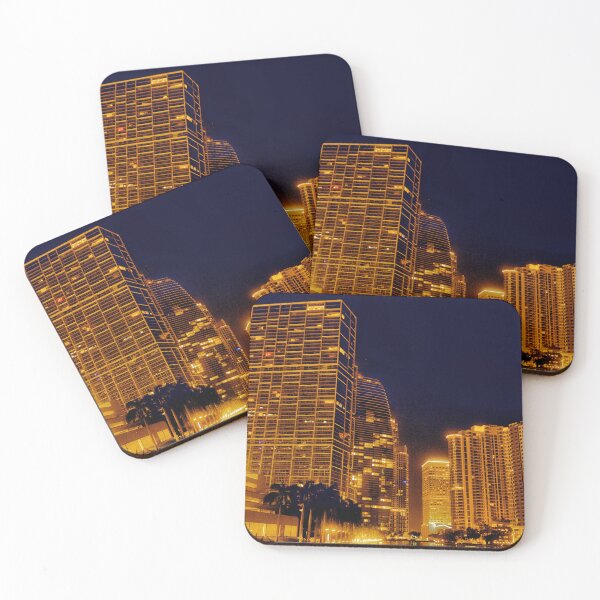 Item preview, Brickell in Miami Florida at night  designed and sold by MPixtures.