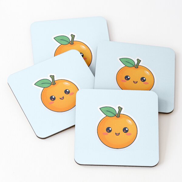Item preview, Cheerful Cartoon Orange | Happy Cute Citrus Fruit designed and sold by MildOrangeStore.