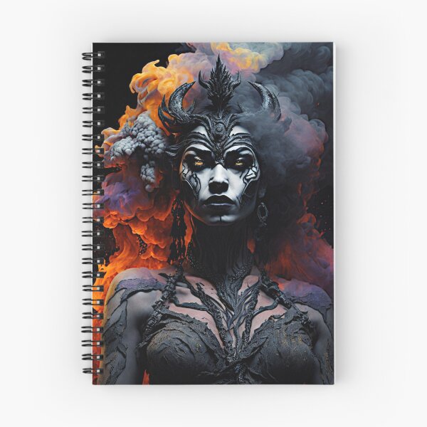 Item preview, "The Fiery Transformation: Victor's Art Illustration Depicts an Angry Goddess Emerging from Smoke" designed and sold by Best-Art-32.
