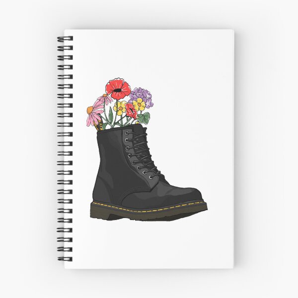Item preview, flowers growing from doc marten boot designed and sold by kysen-redmo.