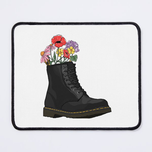 Item preview, flowers growing from doc marten boot designed and sold by kysen-redmo.