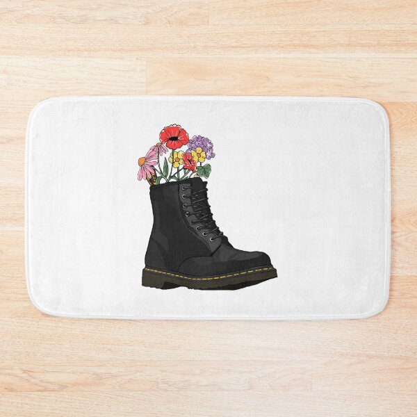 Item preview, flowers growing from doc marten boot designed and sold by kysen-redmo.