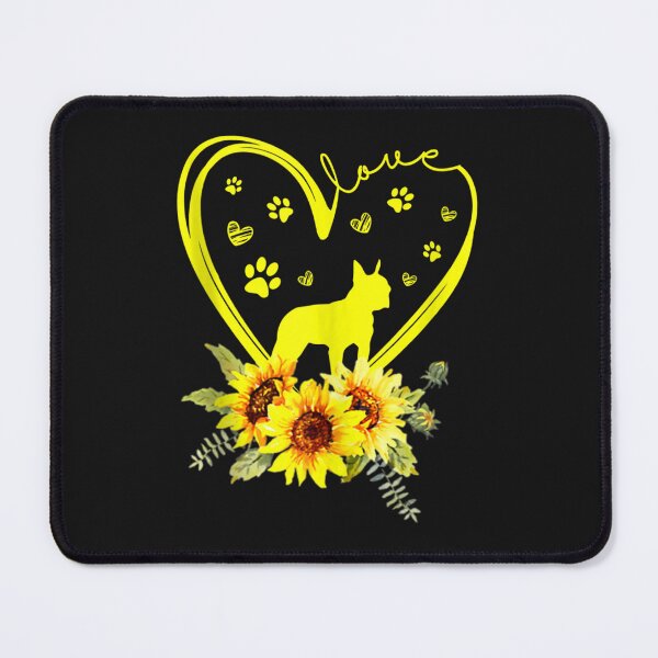 Item preview, Love Boston Terrier Sunflower For Dog Lover designed and sold by MarilynYounga.