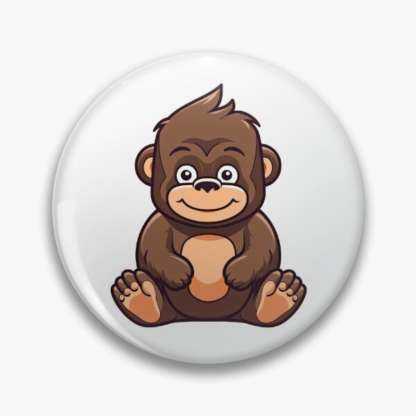 Item preview, Adorable Happy Gorilla Design designed and sold by eyestetix.