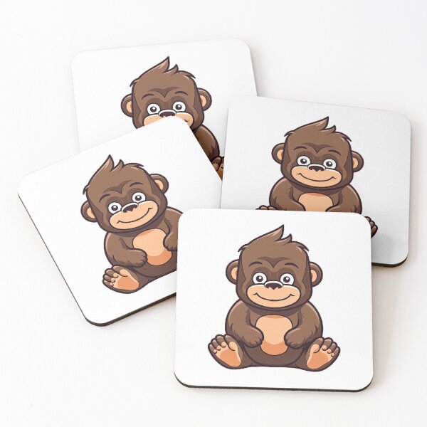 Item preview, Adorable Happy Gorilla Design designed and sold by eyestetix.