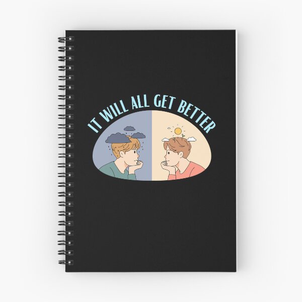 Item preview, It Will All Get Better - Mental Health and Happiness Quotes designed and sold by ethanzakicab.