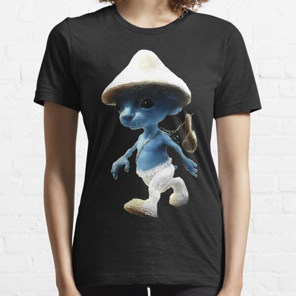 Smurf Cat Realistic Cat Mushroom T-Shirt