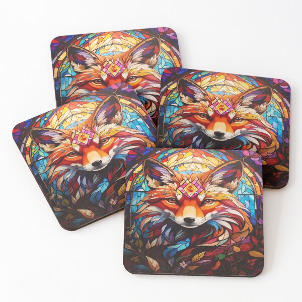 Item preview, Fox Stained Glass Art designed and sold by druidwolfart.