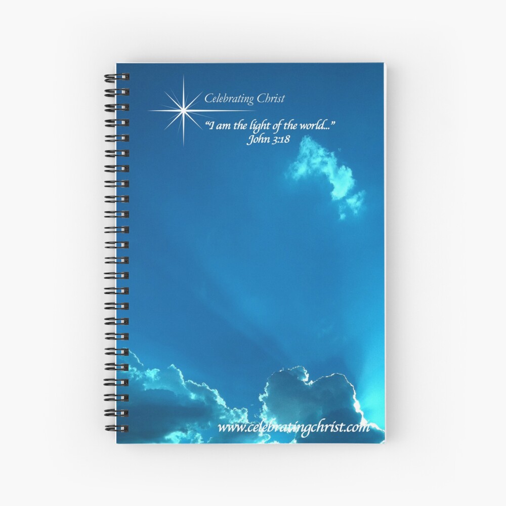 Celebrating Christ Silver Lined Clouds - From ccnow.info Spiral Notebook