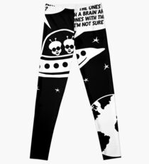Funny Feminist Shirt with Aliens / Ufo. Nerdy Sarcasm Saying. Leggings