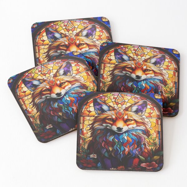 Item preview, Fox Stained Glass Art designed and sold by druidwolfart.