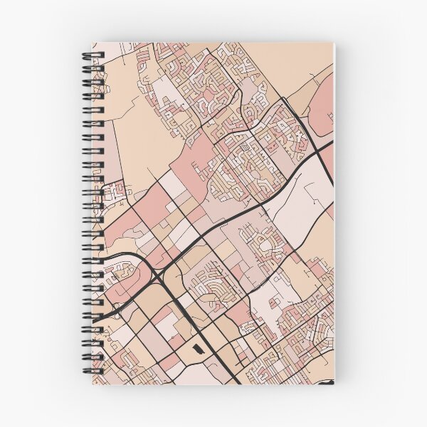 Item preview, Laval Map Pattern in Soft Pink Pastels designed and sold by PatternMaps.