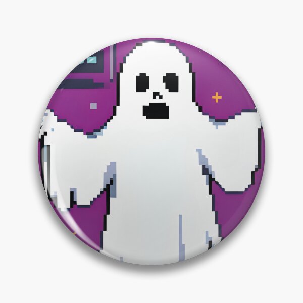 Artikelvorschau, Geist, 80er, Pixel, Computer, retro, Halloween entworfen und verkauft von Mauswohn.